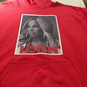 Icon hoodie with Mary J Blige as the icon. Made by me